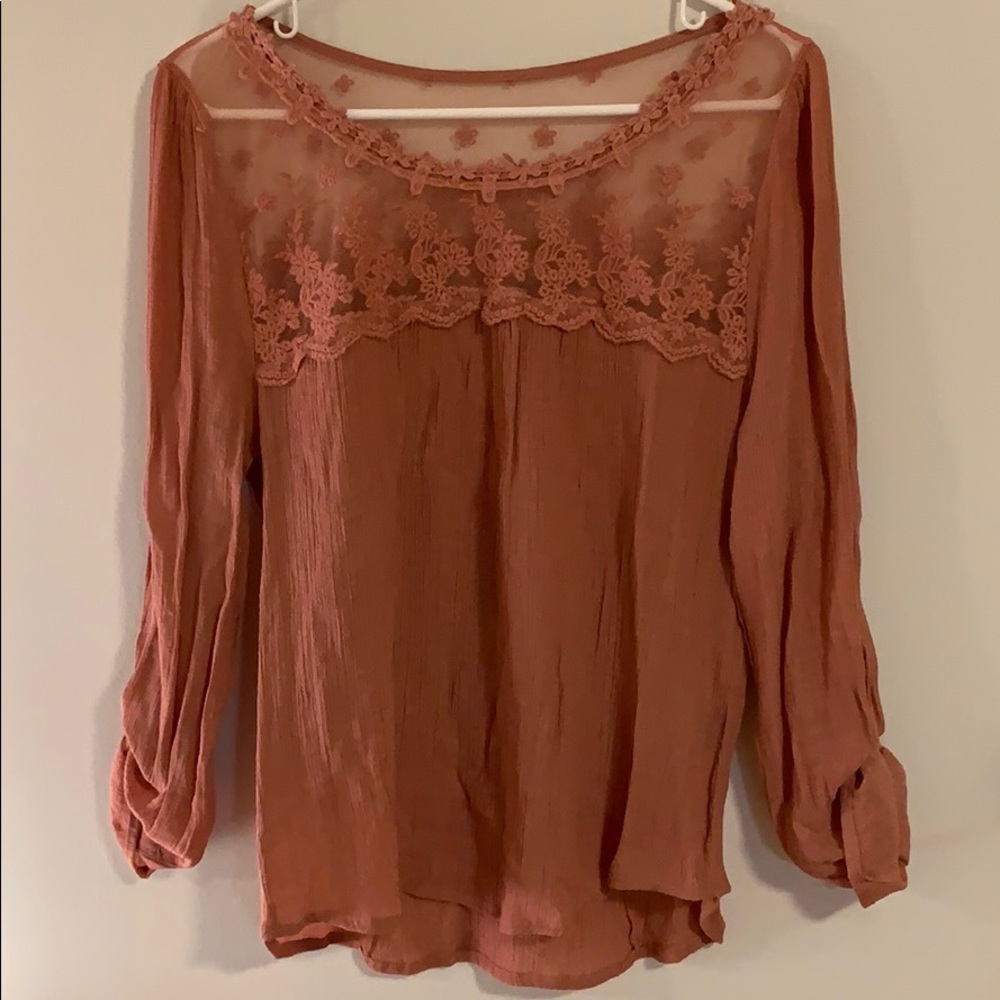 Mauve Detailed Shirt